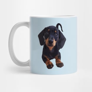 Dachshund Puppy Black and Tan Smooth wiener Mug